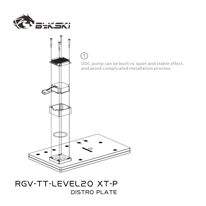 Bykski RGV-TT-LEVEL20XT-P Acry - Distro Plate Ddc Pump Combo review and price