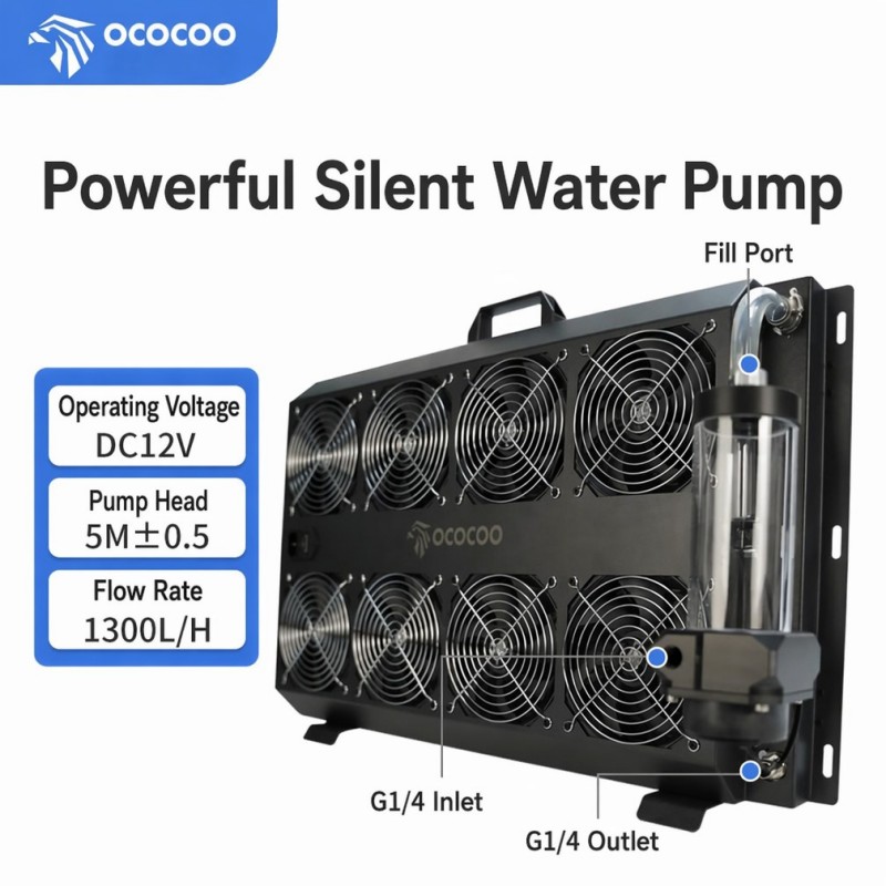 OCOCOO Integrated External Wat - External Radiator Water Cooling Kit review and price