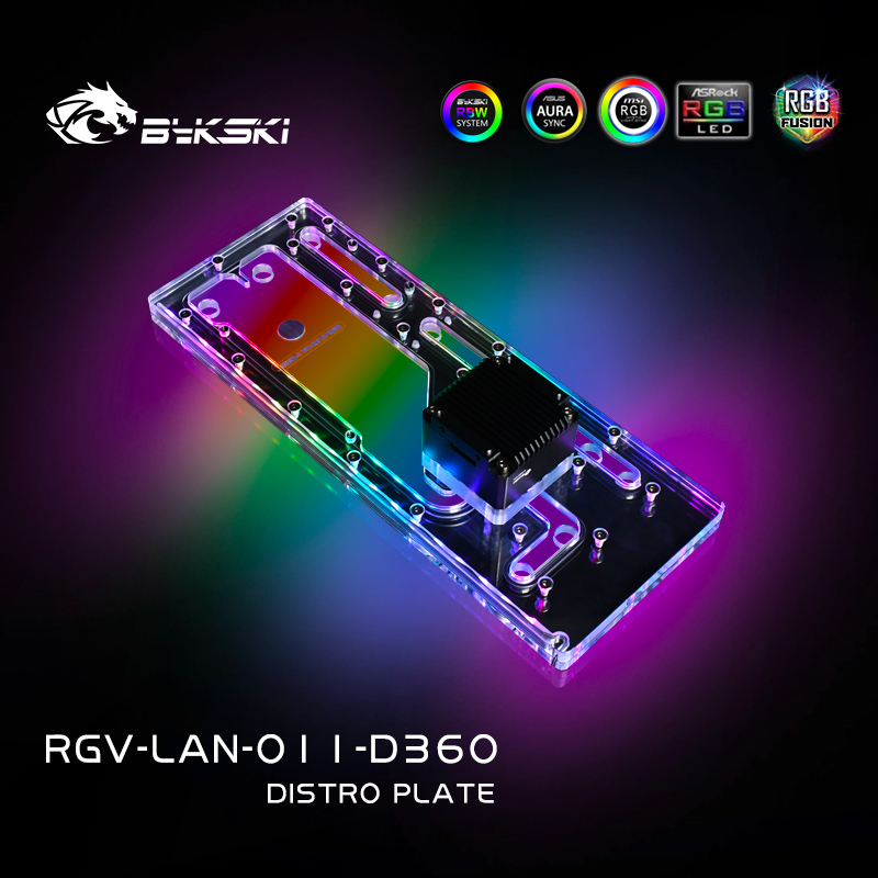 BYKSKI Distro Plate Acrylic Bo - Distro Plate Ddc Pump Combo review and price